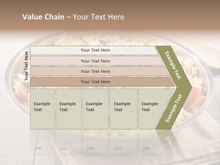 A Dish Of Rice With Tomatoes And Parsley PowerPoint Template