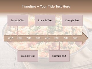 A Dish Of Rice With Tomatoes And Parsley PowerPoint Template