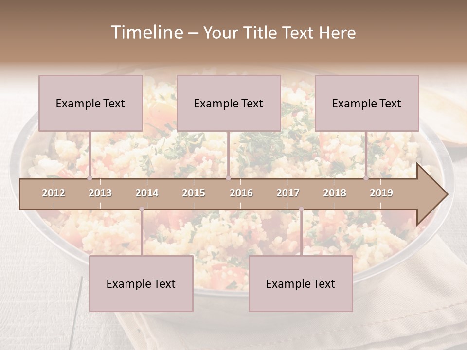 A Dish Of Rice With Tomatoes And Parsley PowerPoint Template
