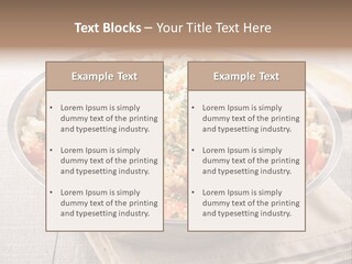 A Dish Of Rice With Tomatoes And Parsley PowerPoint Template