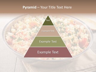 A Dish Of Rice With Tomatoes And Parsley PowerPoint Template