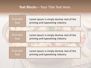 A Dish Of Rice With Tomatoes And Parsley PowerPoint Template