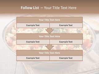 A Dish Of Rice With Tomatoes And Parsley PowerPoint Template