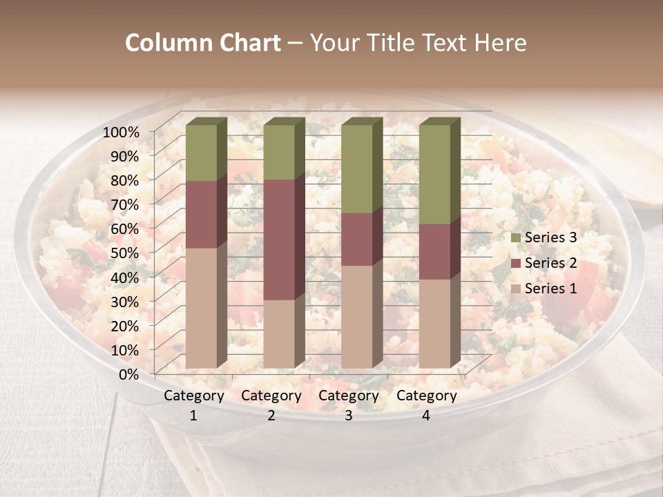 A Dish Of Rice With Tomatoes And Parsley PowerPoint Template