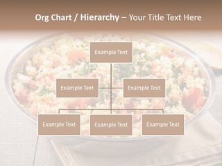 A Dish Of Rice With Tomatoes And Parsley PowerPoint Template