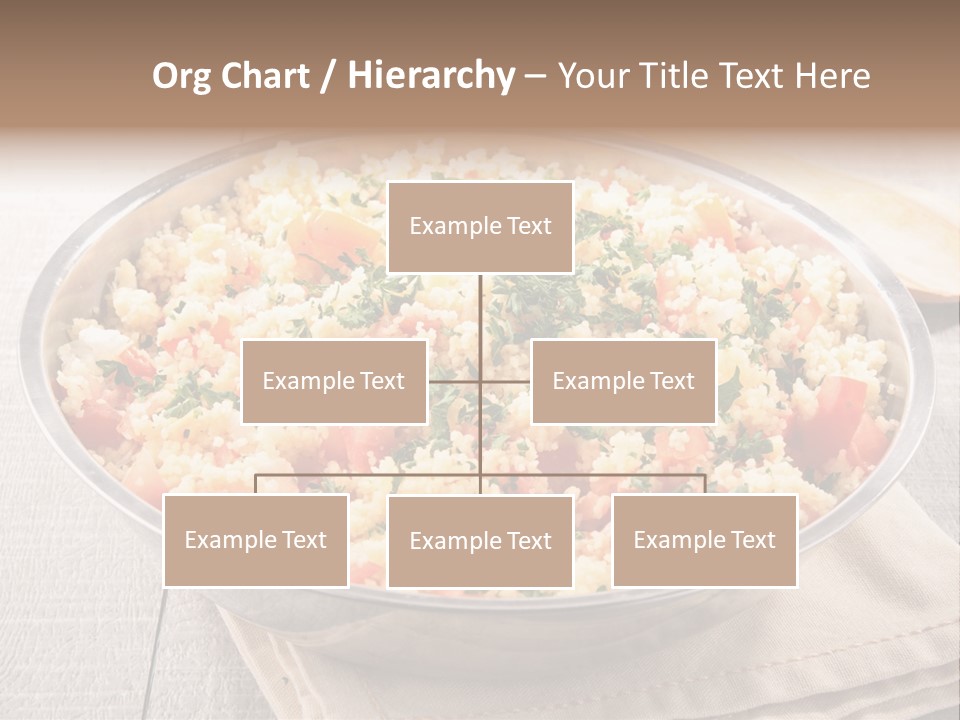 A Dish Of Rice With Tomatoes And Parsley PowerPoint Template