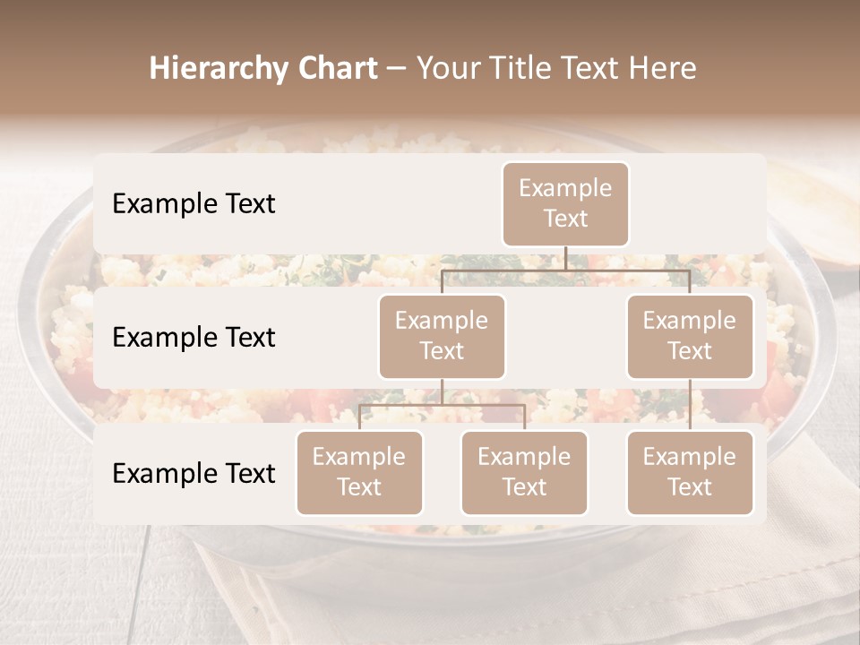 A Dish Of Rice With Tomatoes And Parsley PowerPoint Template