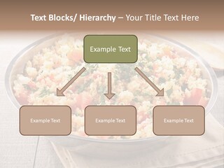 A Dish Of Rice With Tomatoes And Parsley PowerPoint Template