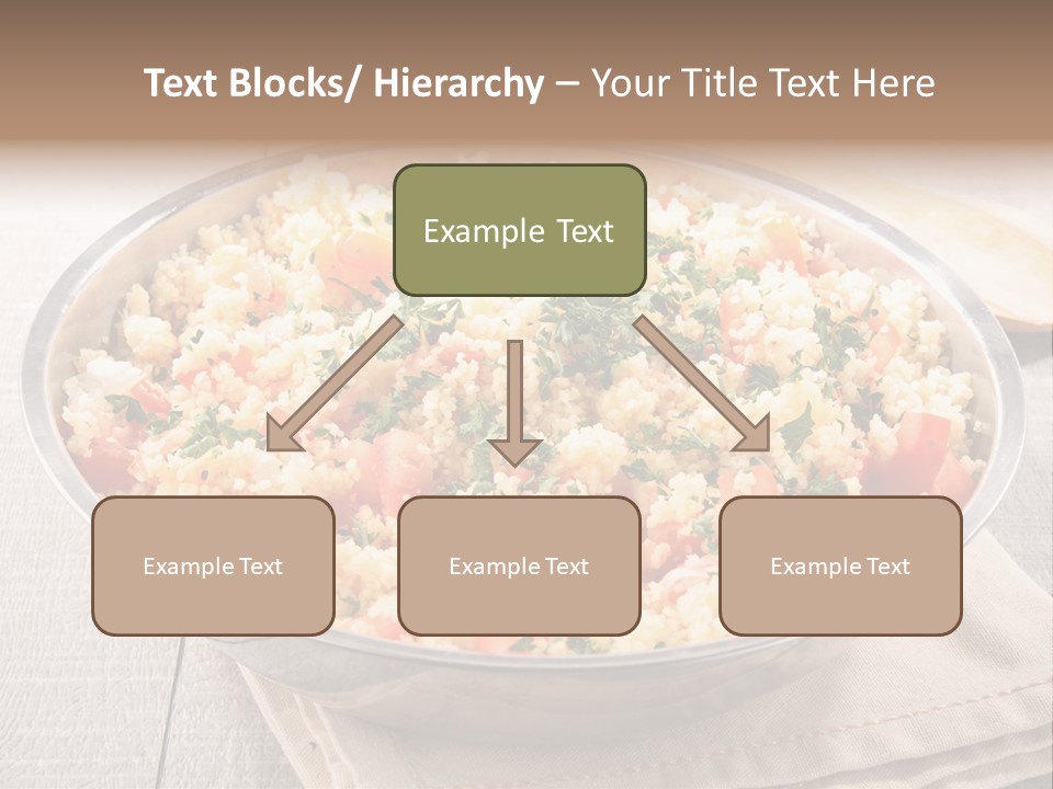 A Dish Of Rice With Tomatoes And Parsley PowerPoint Template