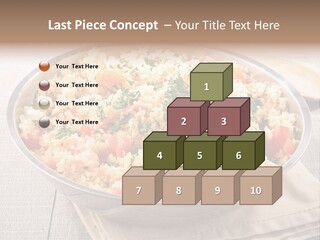 A Dish Of Rice With Tomatoes And Parsley PowerPoint Template