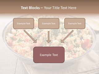 A Dish Of Rice With Tomatoes And Parsley PowerPoint Template