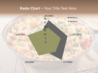 A Dish Of Rice With Tomatoes And Parsley PowerPoint Template
