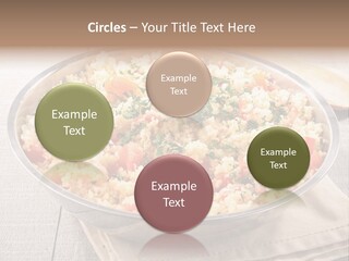 A Dish Of Rice With Tomatoes And Parsley PowerPoint Template