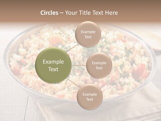 A Dish Of Rice With Tomatoes And Parsley PowerPoint Template