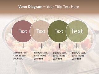 A Dish Of Rice With Tomatoes And Parsley PowerPoint Template