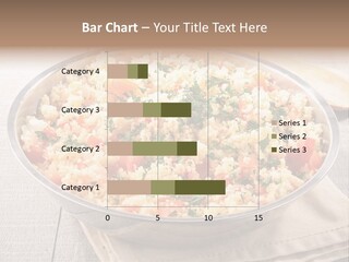 A Dish Of Rice With Tomatoes And Parsley PowerPoint Template