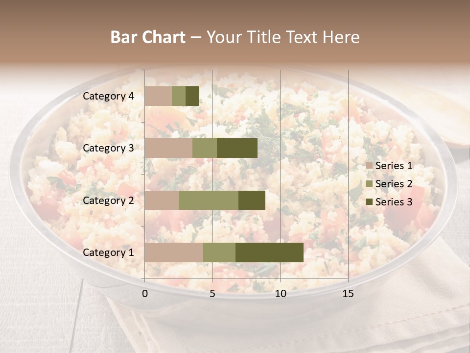 A Dish Of Rice With Tomatoes And Parsley PowerPoint Template