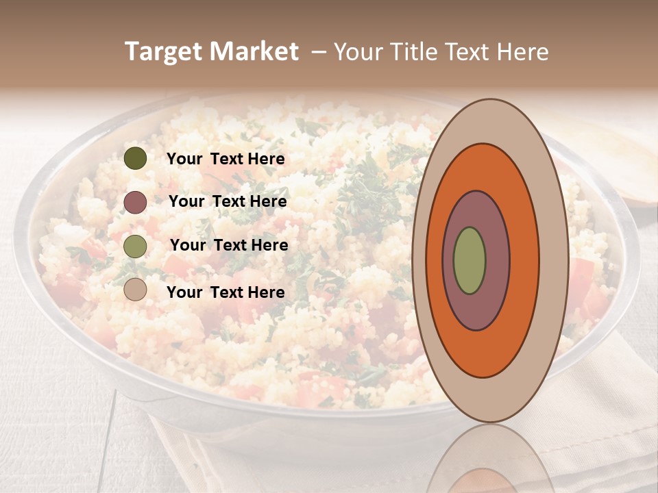 A Dish Of Rice With Tomatoes And Parsley PowerPoint Template