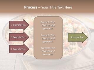 A Dish Of Rice With Tomatoes And Parsley PowerPoint Template