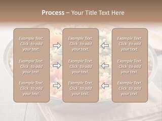 A Dish Of Rice With Tomatoes And Parsley PowerPoint Template