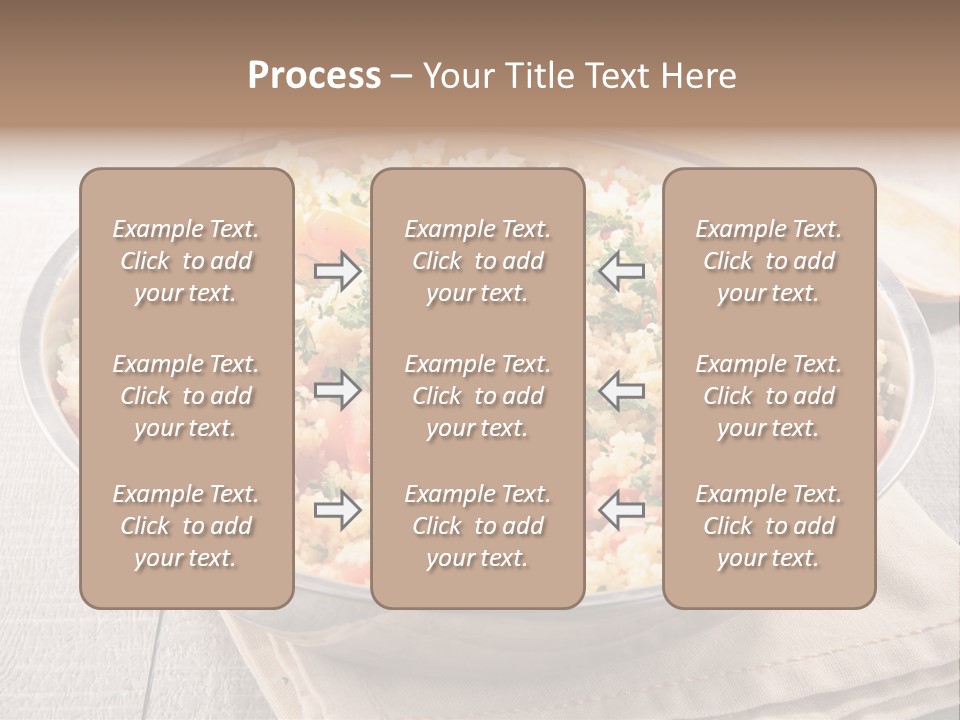 A Dish Of Rice With Tomatoes And Parsley PowerPoint Template