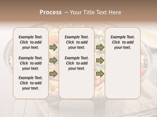 A Dish Of Rice With Tomatoes And Parsley PowerPoint Template