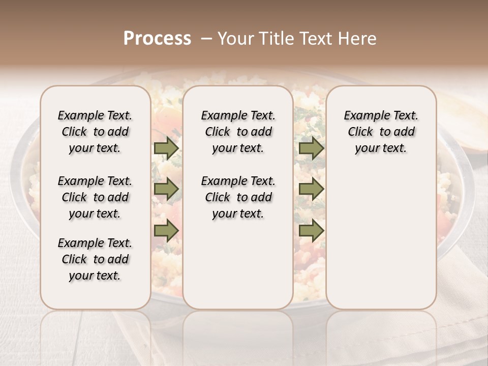 A Dish Of Rice With Tomatoes And Parsley PowerPoint Template