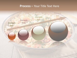 A Dish Of Rice With Tomatoes And Parsley PowerPoint Template