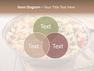 A Dish Of Rice With Tomatoes And Parsley PowerPoint Template