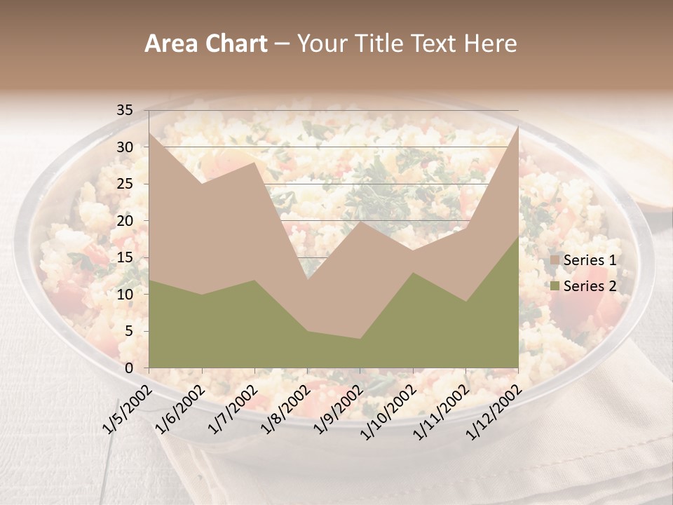 A Dish Of Rice With Tomatoes And Parsley PowerPoint Template