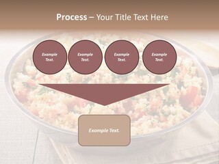 A Dish Of Rice With Tomatoes And Parsley PowerPoint Template
