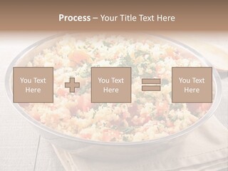 A Dish Of Rice With Tomatoes And Parsley PowerPoint Template