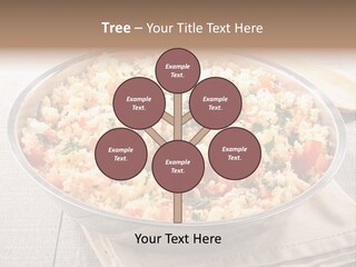 A Dish Of Rice With Tomatoes And Parsley PowerPoint Template