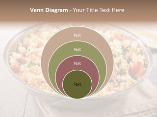 A Dish Of Rice With Tomatoes And Parsley PowerPoint Template