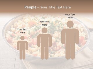 A Dish Of Rice With Tomatoes And Parsley PowerPoint Template