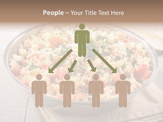 A Dish Of Rice With Tomatoes And Parsley PowerPoint Template