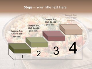 A Dish Of Rice With Tomatoes And Parsley PowerPoint Template