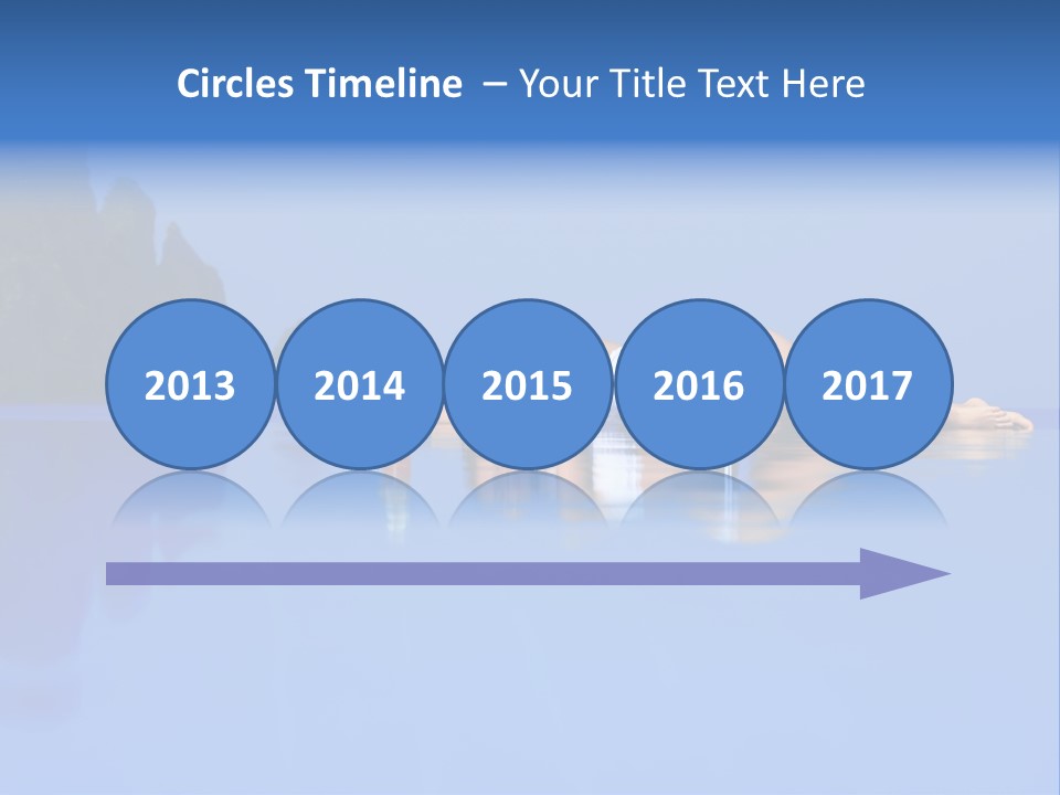 A Woman In A Bikini Laying On The Water PowerPoint Template