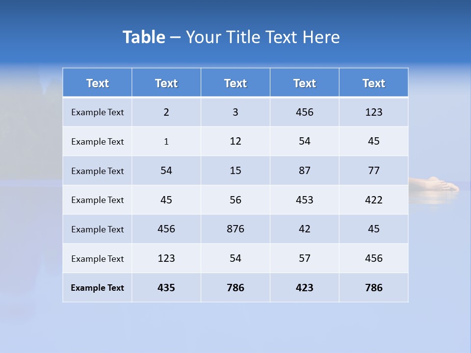 A Woman In A Bikini Laying On The Water PowerPoint Template