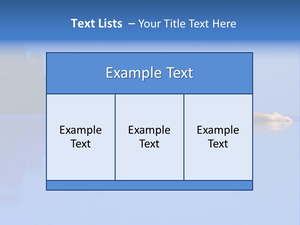 A Woman In A Bikini Laying On The Water PowerPoint Template