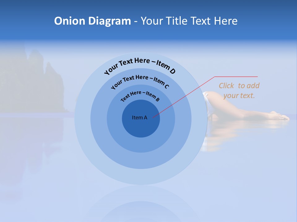 A Woman In A Bikini Laying On The Water PowerPoint Template