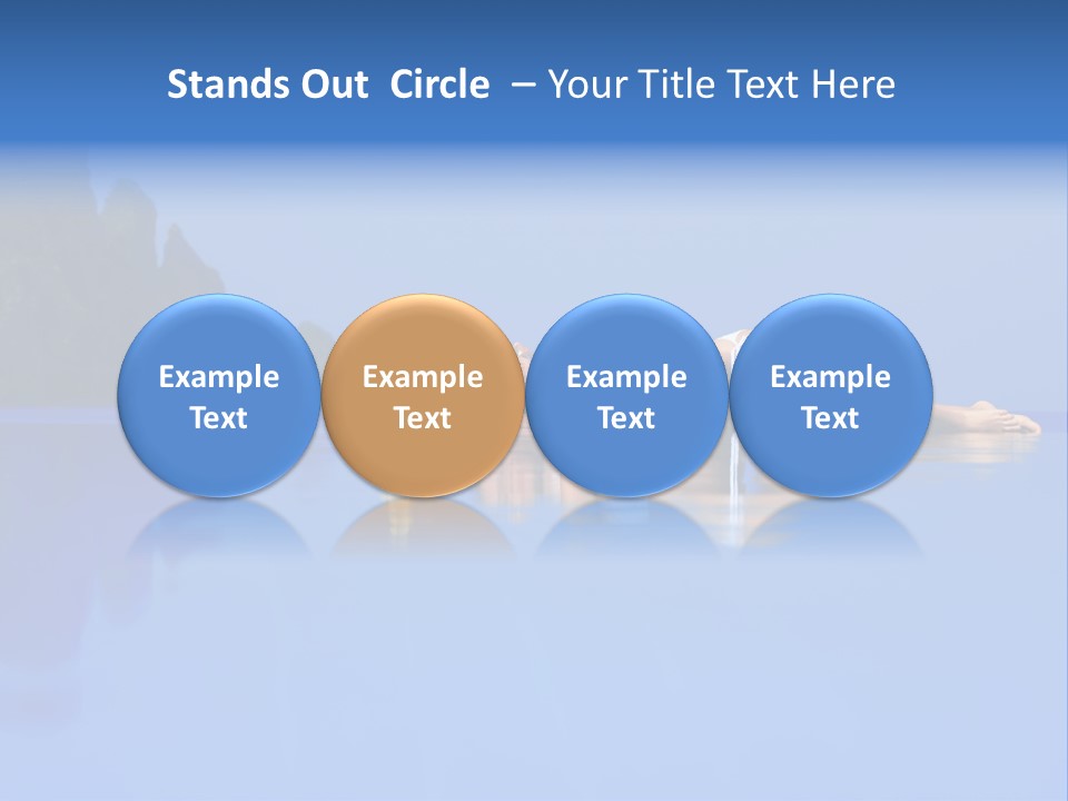 A Woman In A Bikini Laying On The Water PowerPoint Template