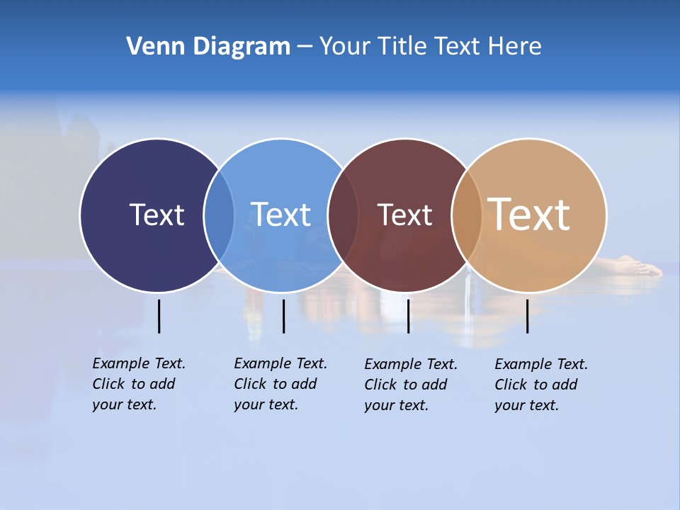 A Woman In A Bikini Laying On The Water PowerPoint Template