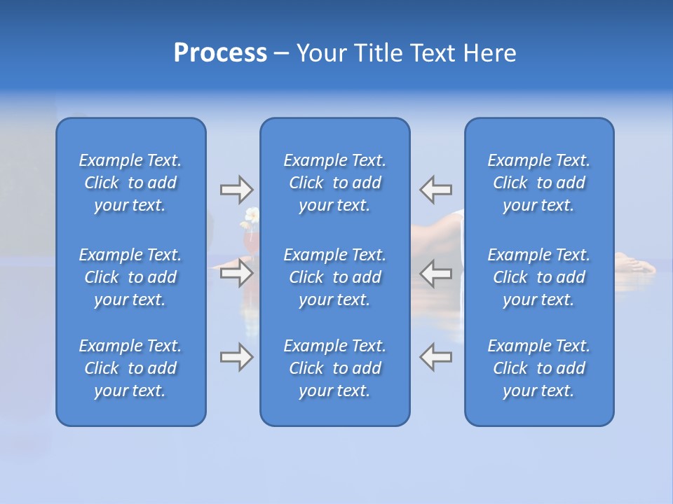 A Woman In A Bikini Laying On The Water PowerPoint Template