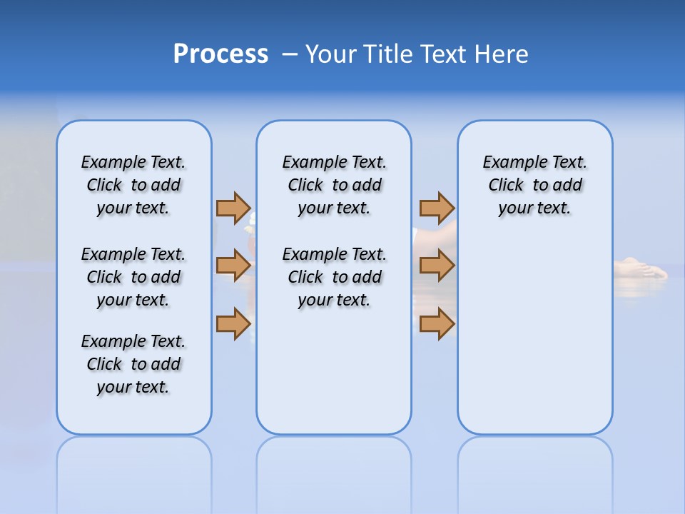 A Woman In A Bikini Laying On The Water PowerPoint Template