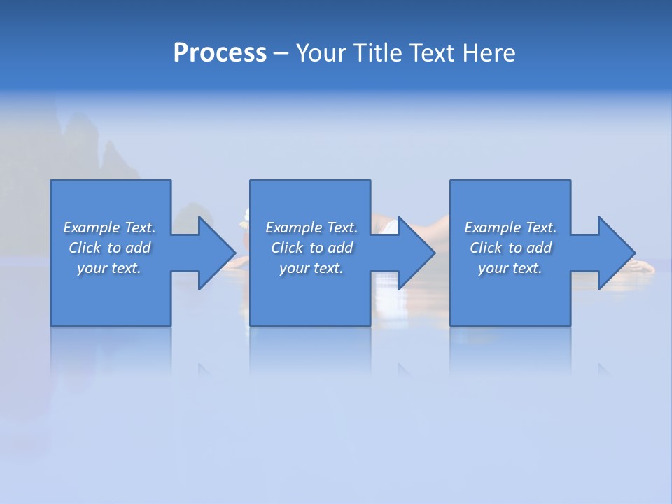 A Woman In A Bikini Laying On The Water PowerPoint Template