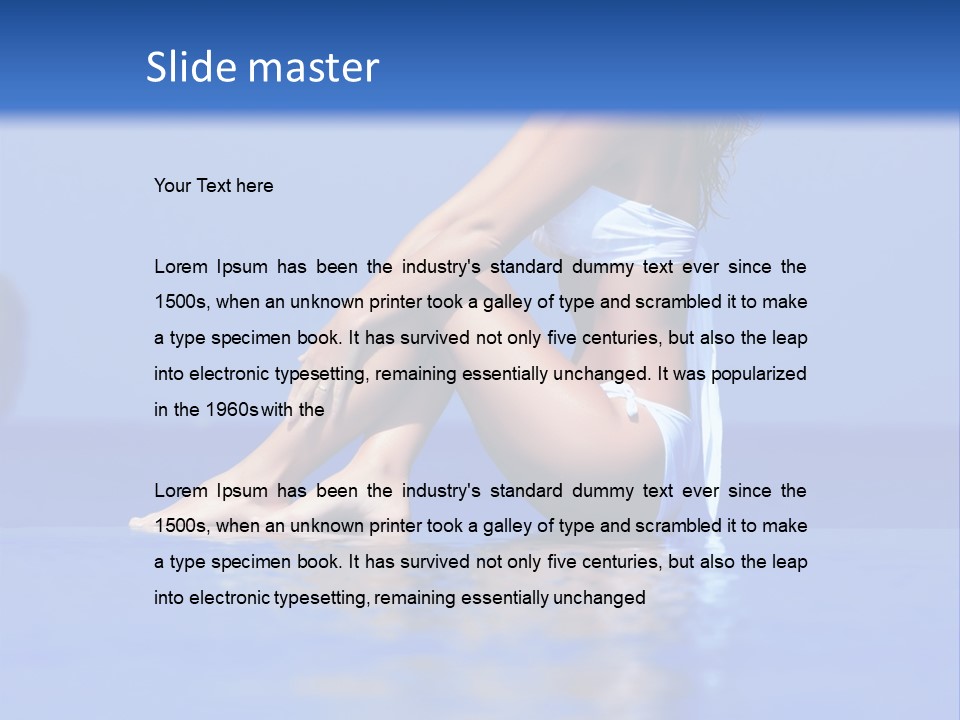 Bullet Offset Arm PowerPoint Template