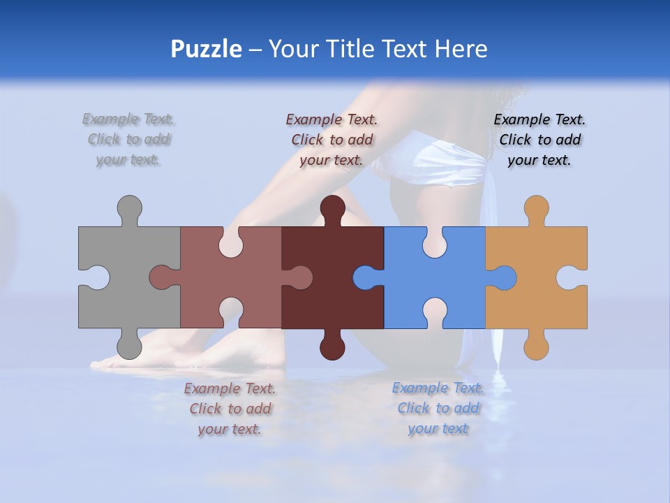 Bullet Offset Arm PowerPoint Template