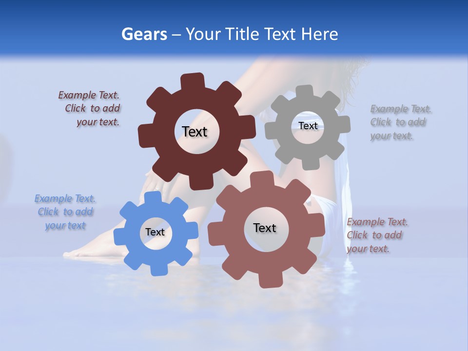 Bullet Offset Arm PowerPoint Template