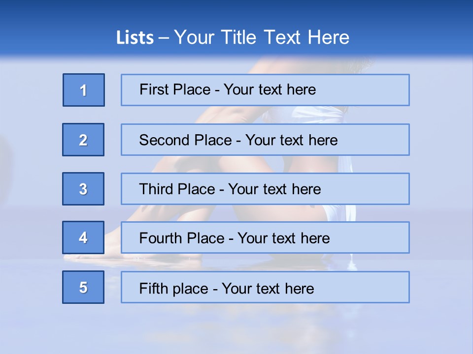 Bullet Offset Arm PowerPoint Template